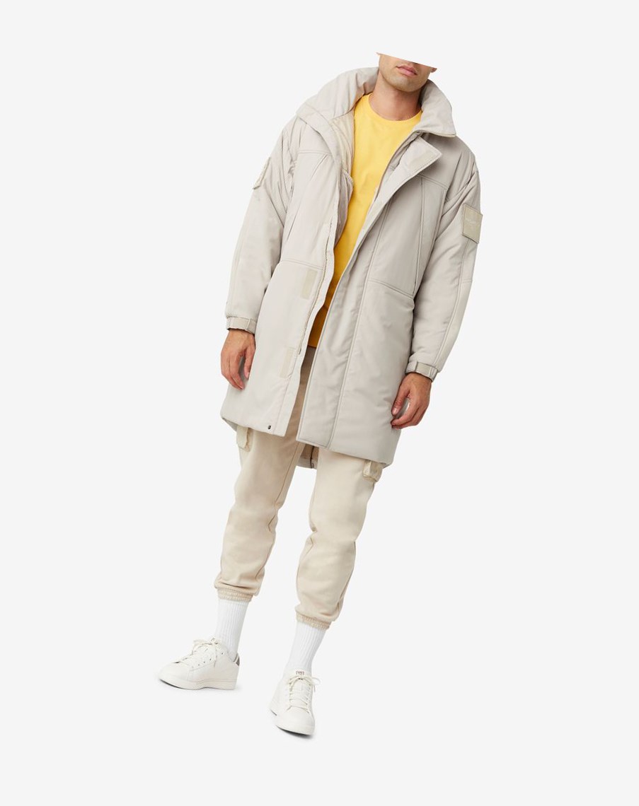 Fila Project 7 Long Acolchado Coat Beige | 37BLTIKEO