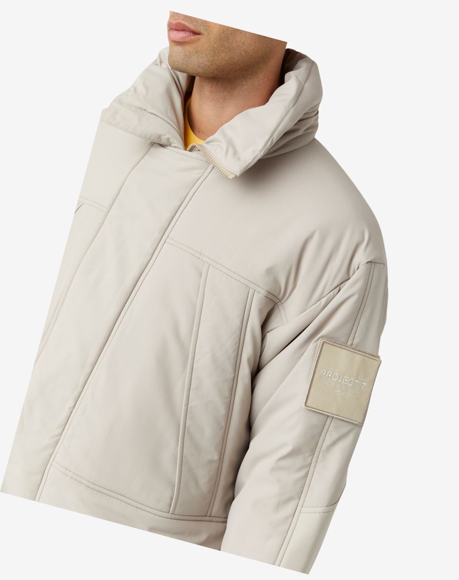 Fila Project 7 Long Acolchado Coat Beige | 37BLTIKEO