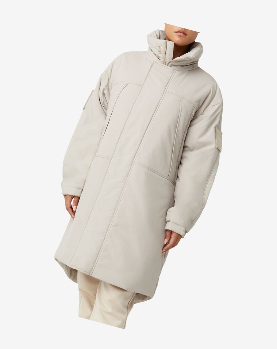 Fila Project 7 Long Acolchado Coat Beige | 37BLTIKEO