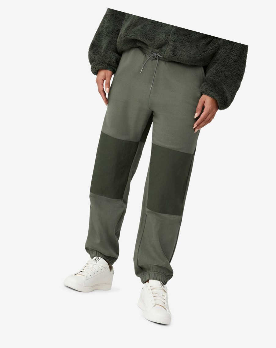 Fila Project 7 Woven Mixed Patch Jogger Kaki | 07ZAGOHXD