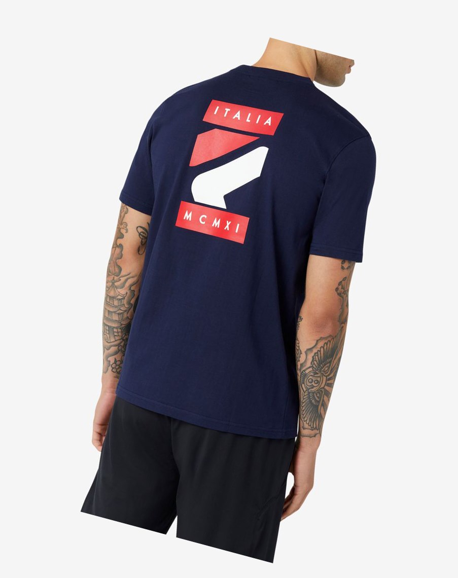 Fila Quartz Tee 410 Peacoat | 09LNRVKJS