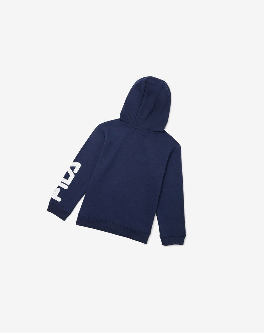 Fila Raglan Hoodie Azul Marino | 02IMHTYKG