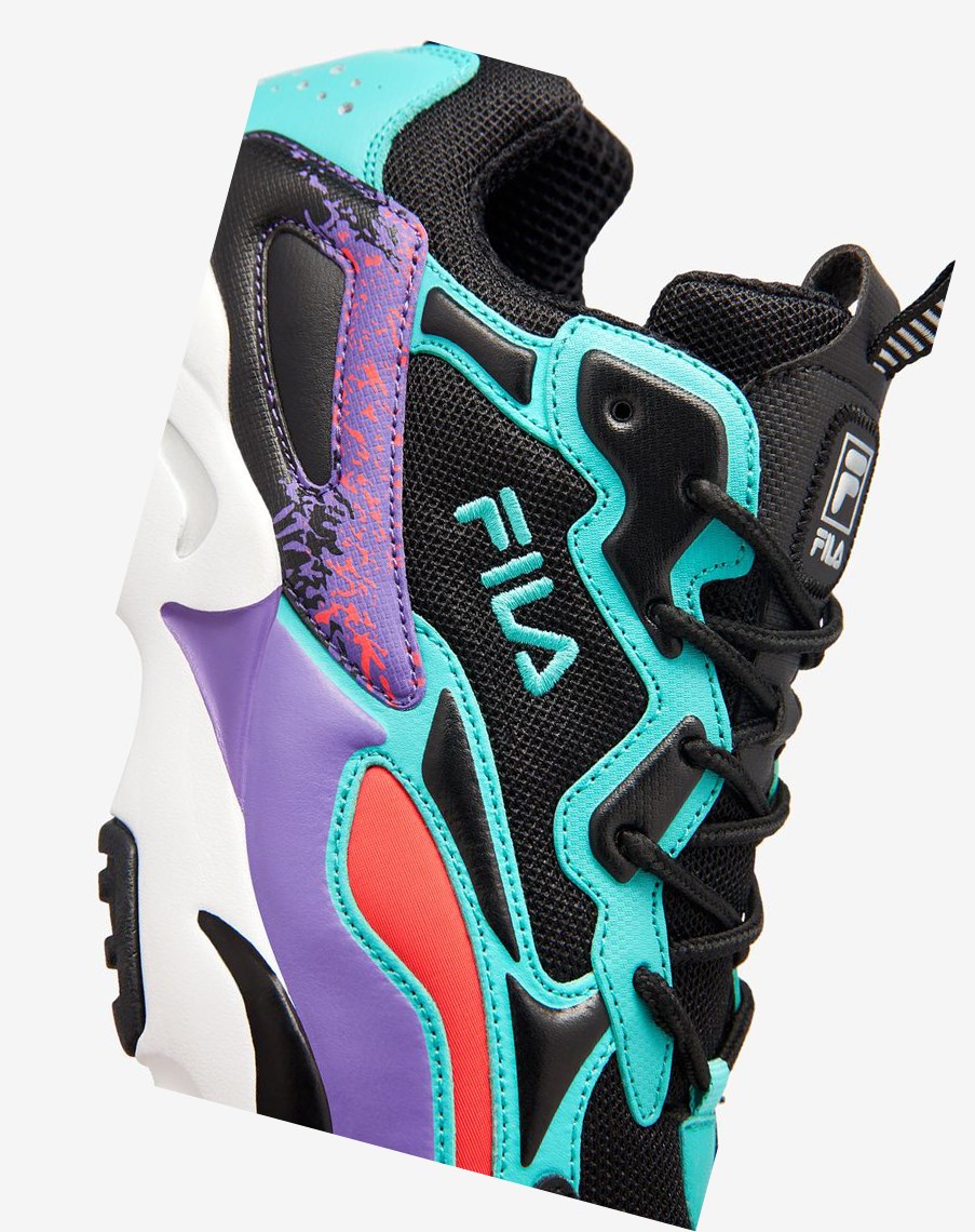 Fila Ray Tracer 2 Nxt Sneakers Negras Moradas Blancas | 62THVLORU