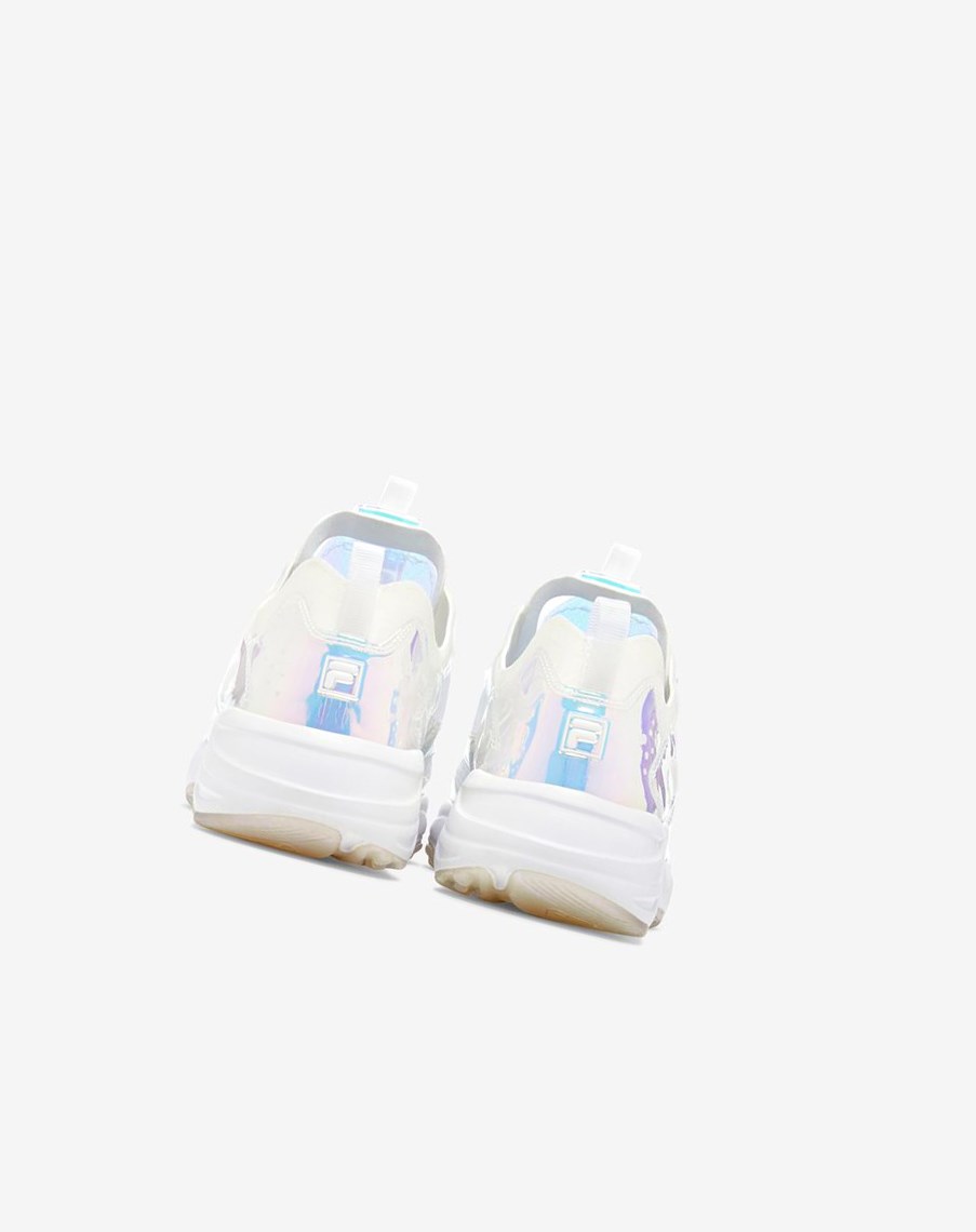 Fila Ray Tracer Iridescent Sneakers Blancas Blancas | 72ZFADSPL