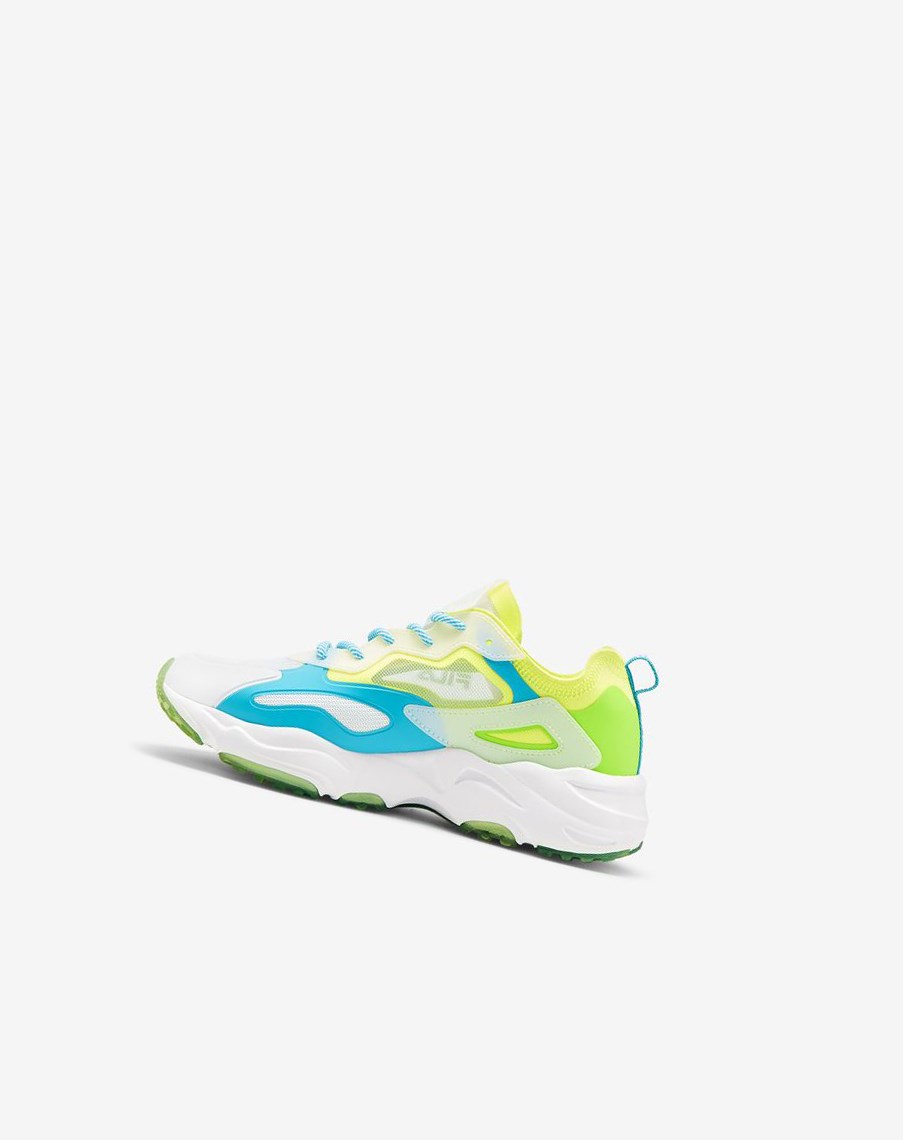 Fila Ray Tracer Lite Sneakers Amarillo Verde Azules | 06MKSIZOA