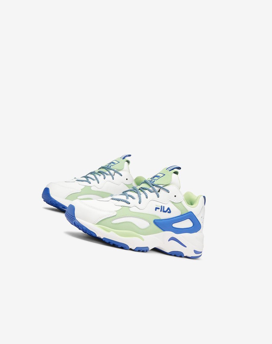 Fila Ray Tracer Sneakers Blancas Azules Verde | 46KZEIDCM