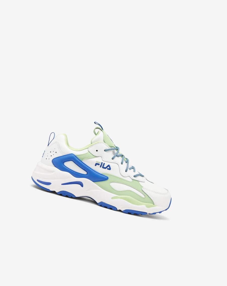 Fila Ray Tracer Sneakers Blancas Azules Verde | 46KZEIDCM