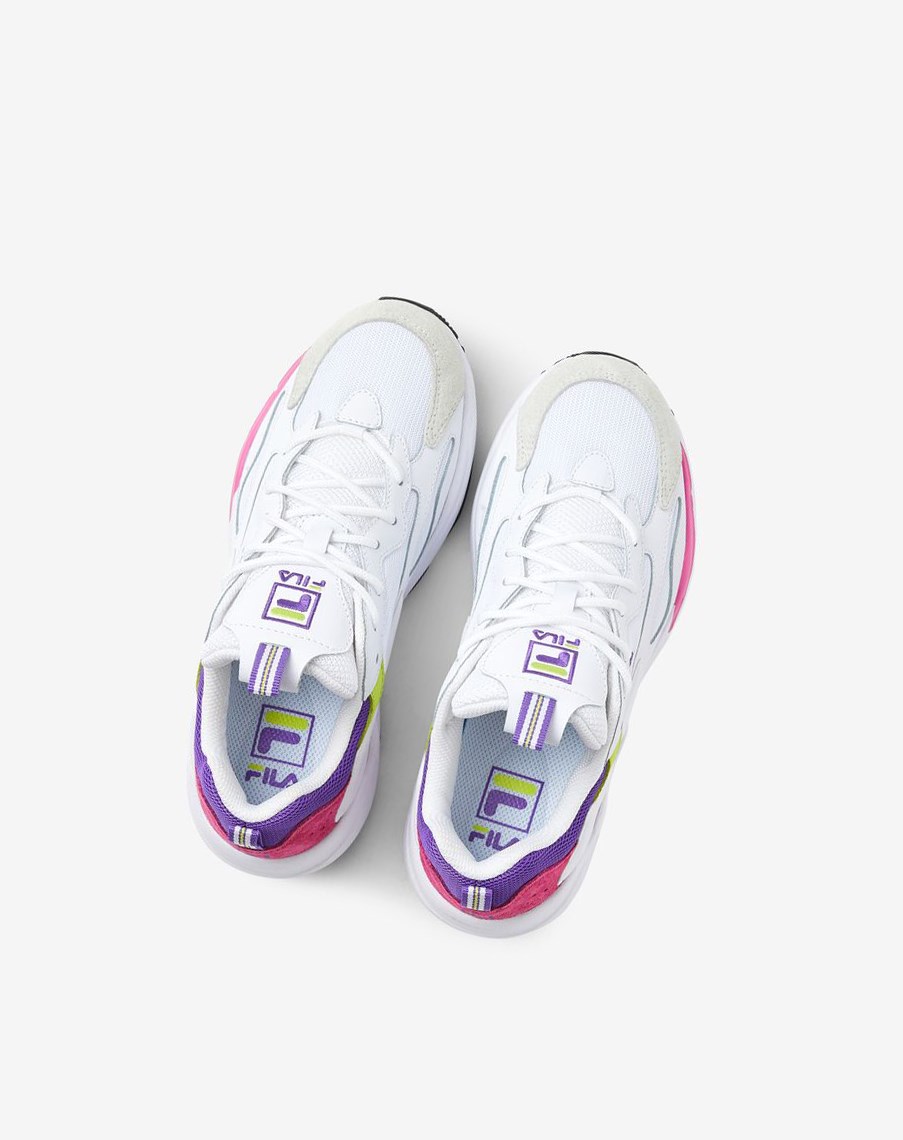 Fila Ray Tracer Sneakers Blancas Moradas | 41LYNFUSV