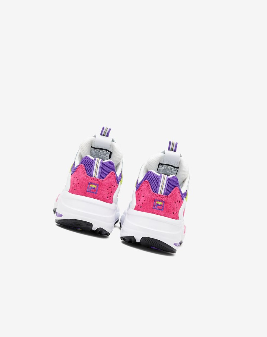 Fila Ray Tracer Sneakers Blancas Moradas | 41LYNFUSV