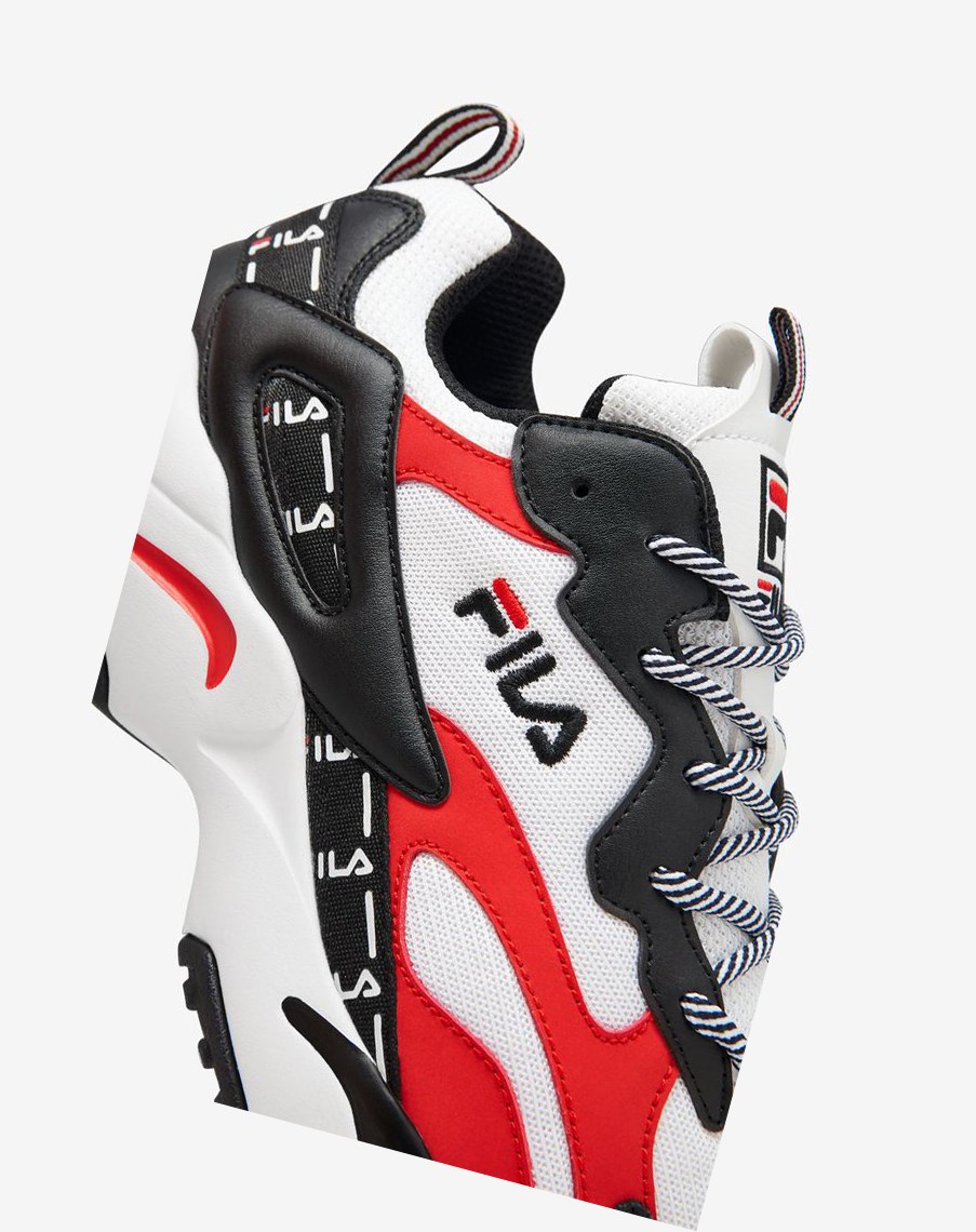 Fila Ray Tracer Tarvos Sneakers Blancas Negras Rojas | 96AFGLDXU