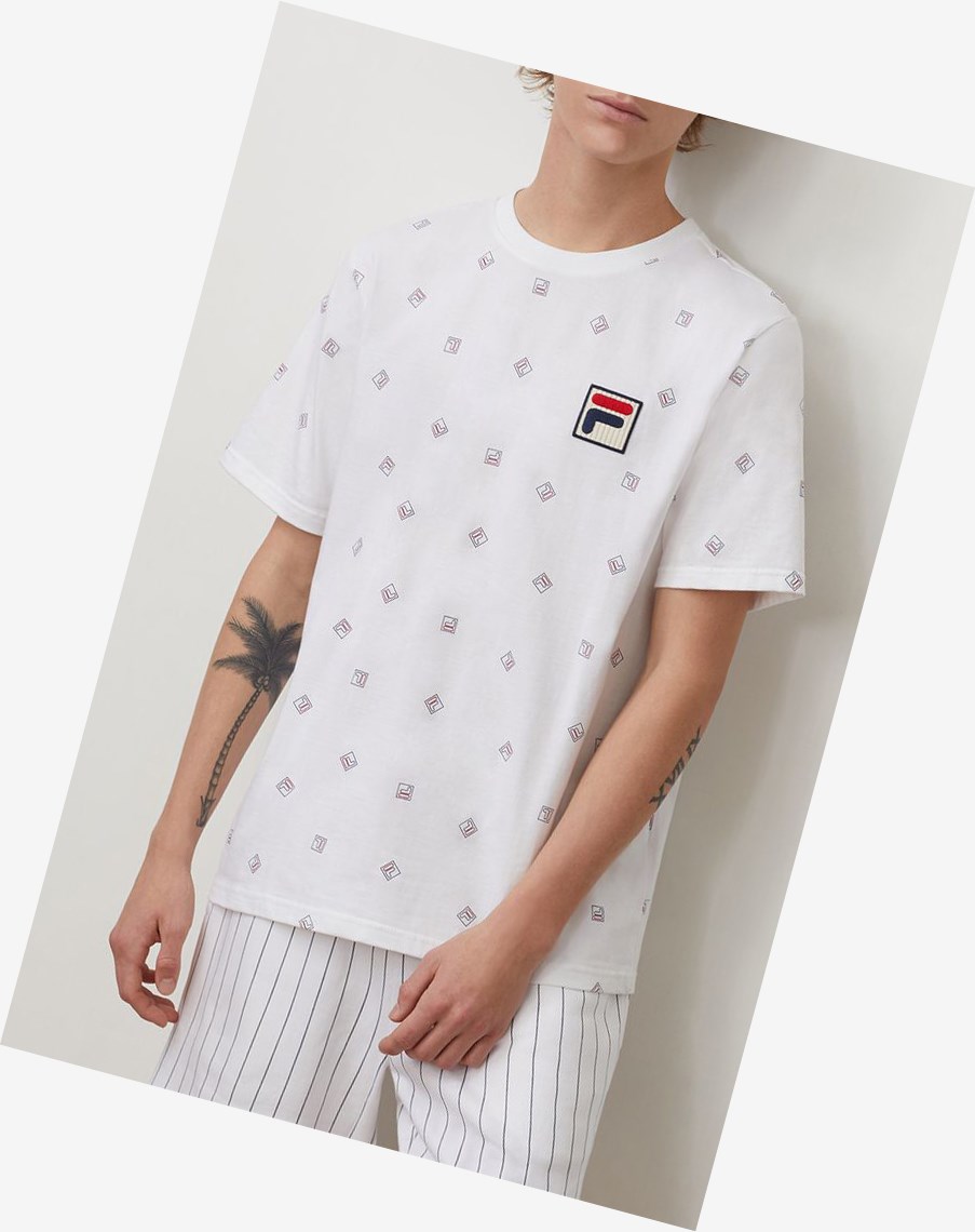 Fila Reign Tee Blancas | 64LDSIUCE