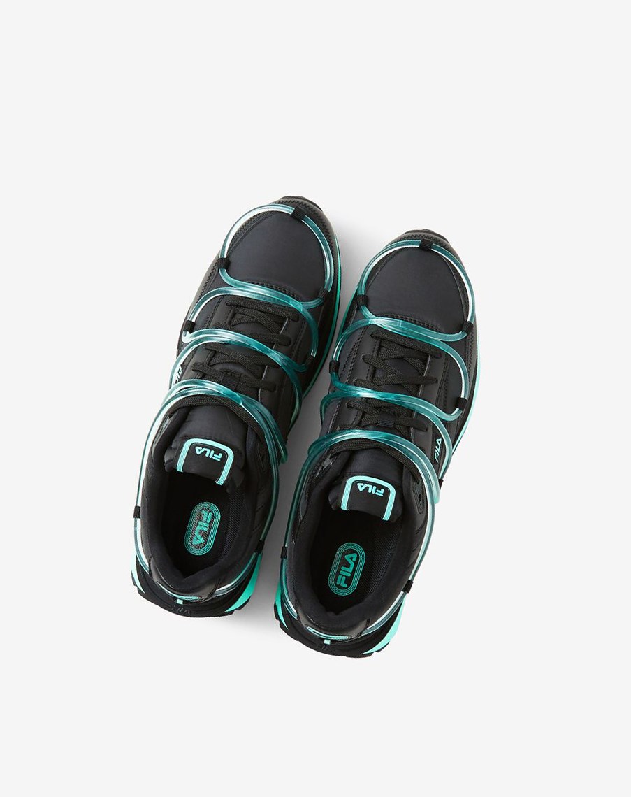 Fila Renno Gid Sneakers Negras Negras Verde Menta | 69FYRJTKV