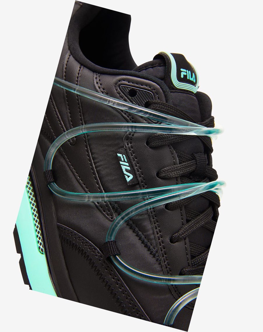 Fila Renno Gid Sneakers Negras Negras Verde Menta | 69FYRJTKV