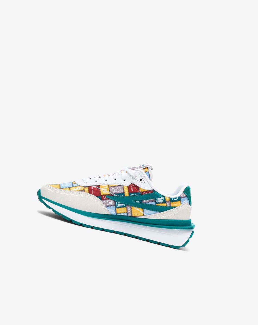 Fila Renno Patchwork Fornido Sneakers Blancas Amarillo | 25BCEFLIJ