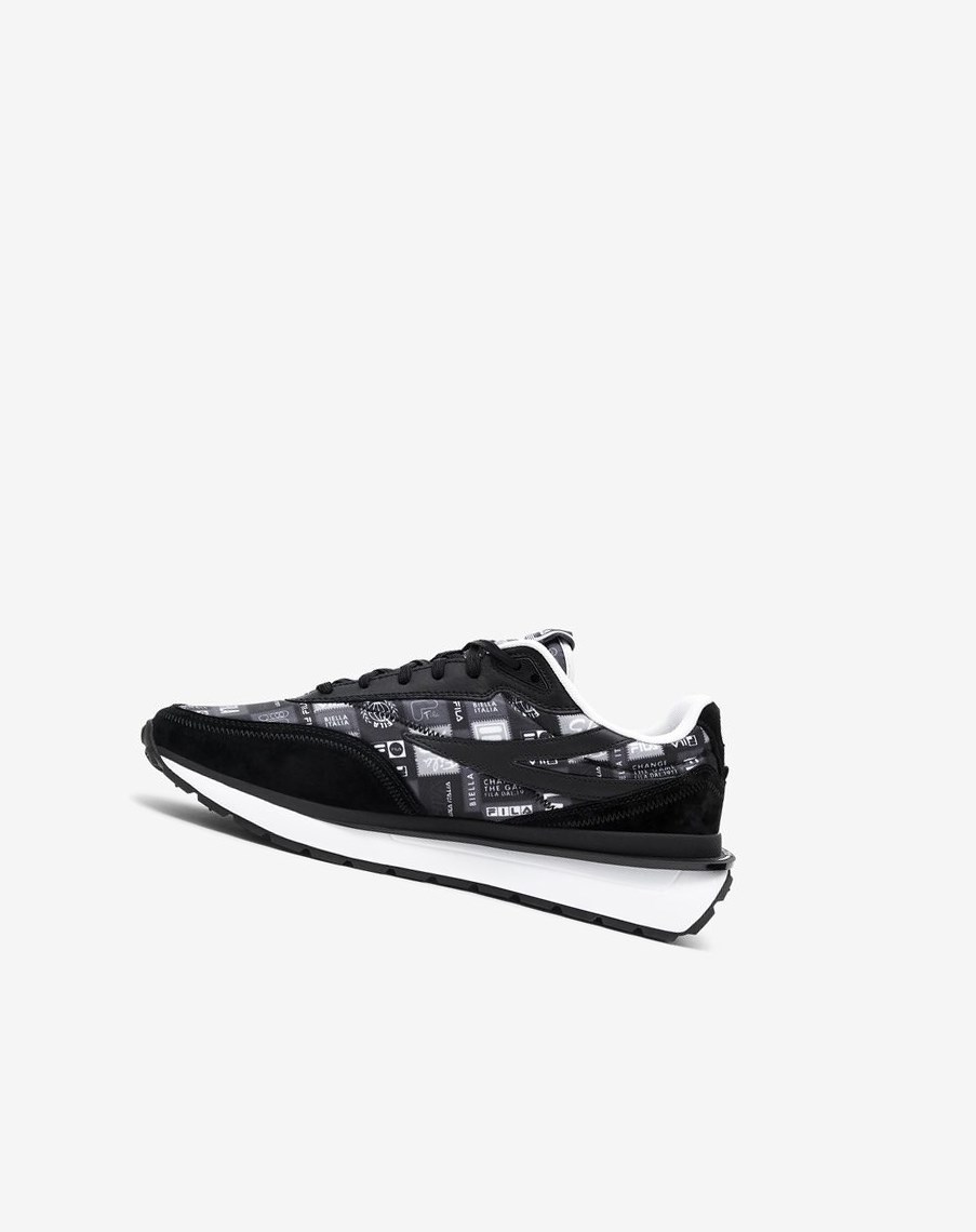 Fila Renno Patchwork Fornido Sneakers Negras Blancas | 19RVGTMWI