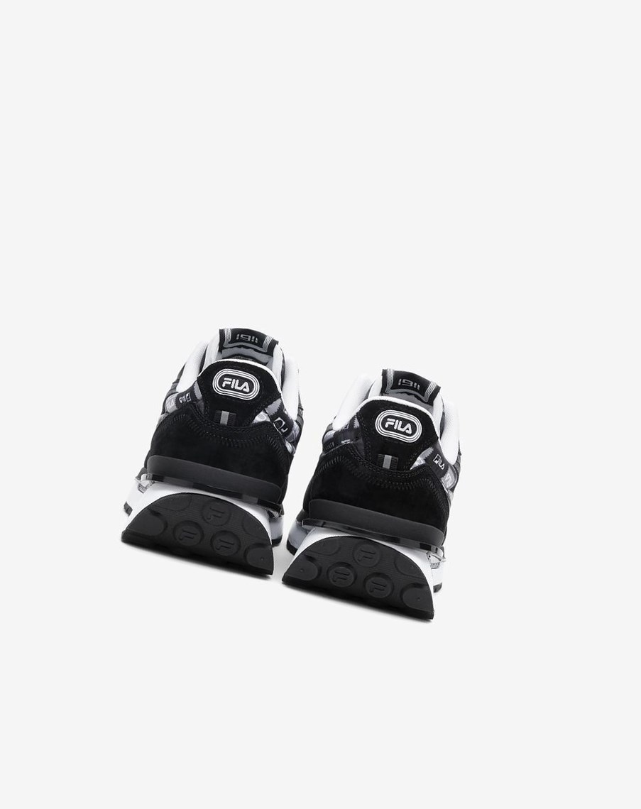 Fila Renno Patchwork Fornido Sneakers Negras Blancas | 19RVGTMWI