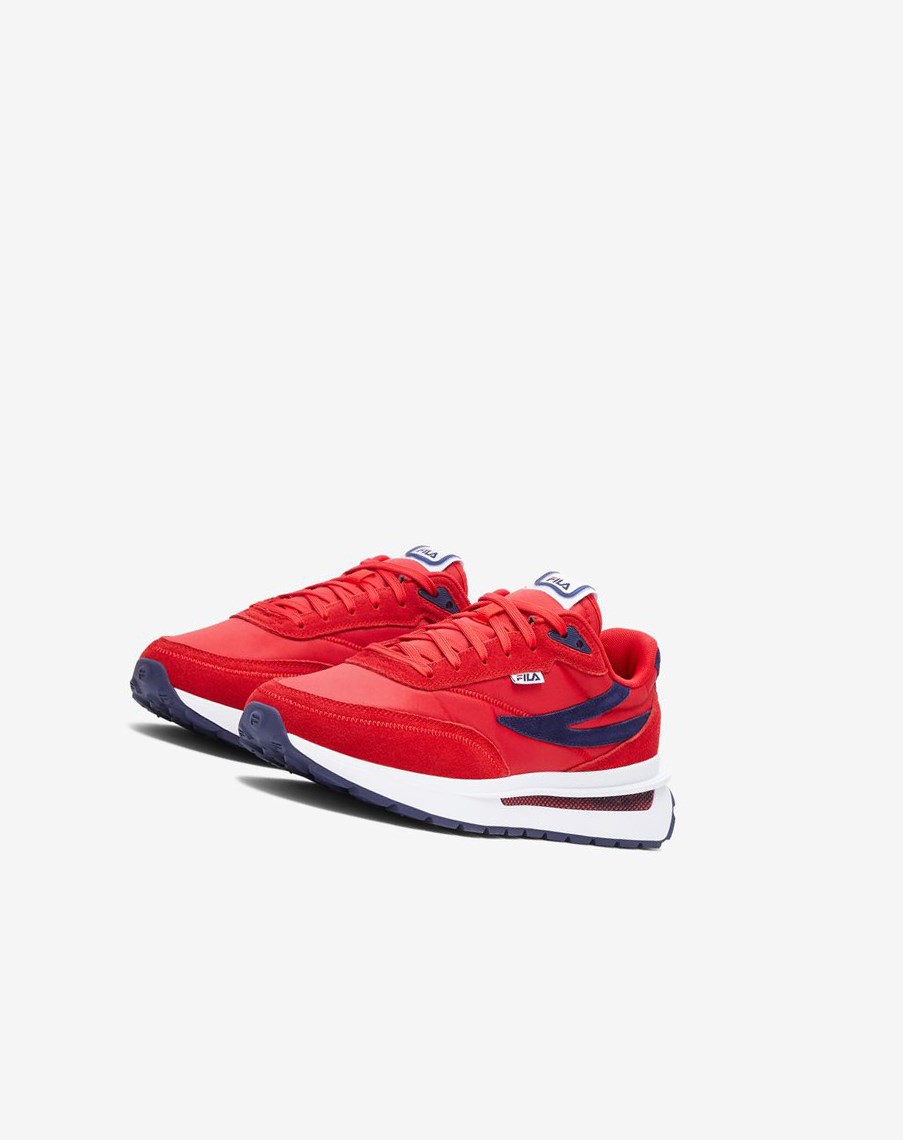 Fila Renno Sneakers Rojas Azul Marino Blancas | 02XRWDKYG