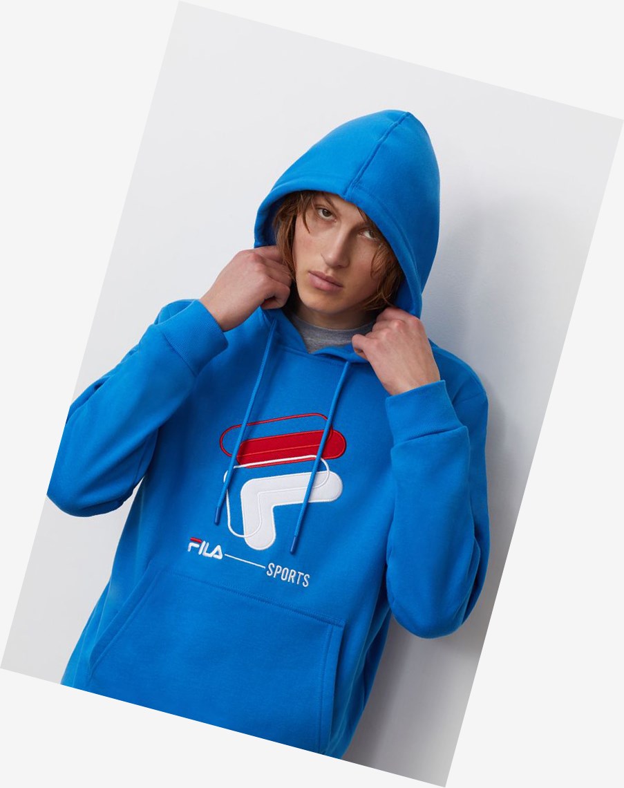 Fila Rocky Hoodie Directrblue | 51LWHBUIF