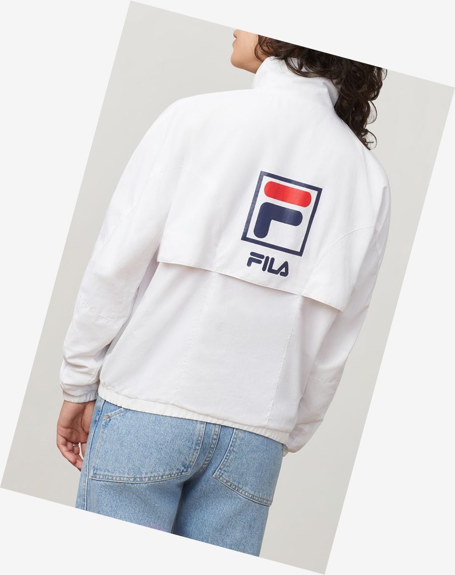 Fila Rupta Viento Jacket Blancas | 42MLYZNHA