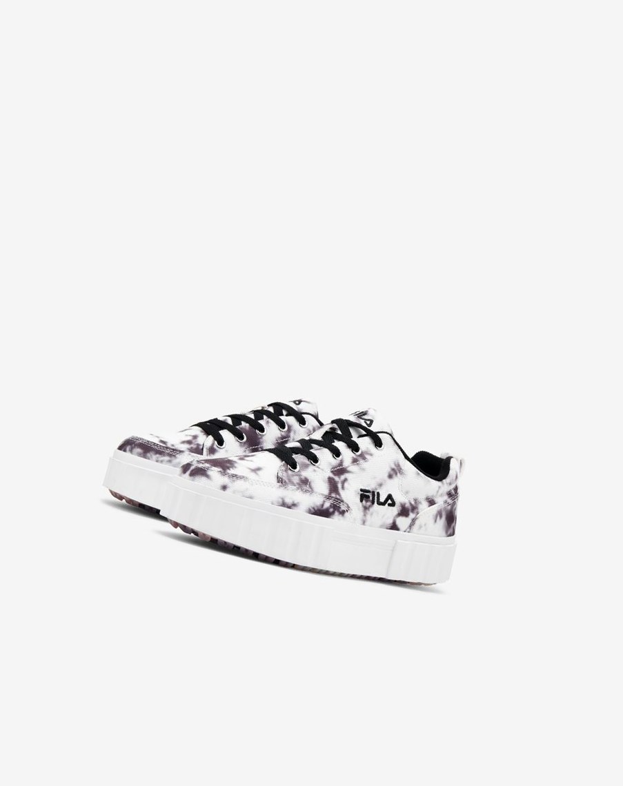 Fila Sandblast Low Dark Tie Dye Sneakers Negras Blancas | 59RGBWTFK