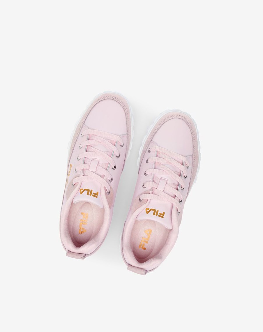 Fila Sandblast Low Sneakers Rosas Blancas Doradas | 13NYKGOAT