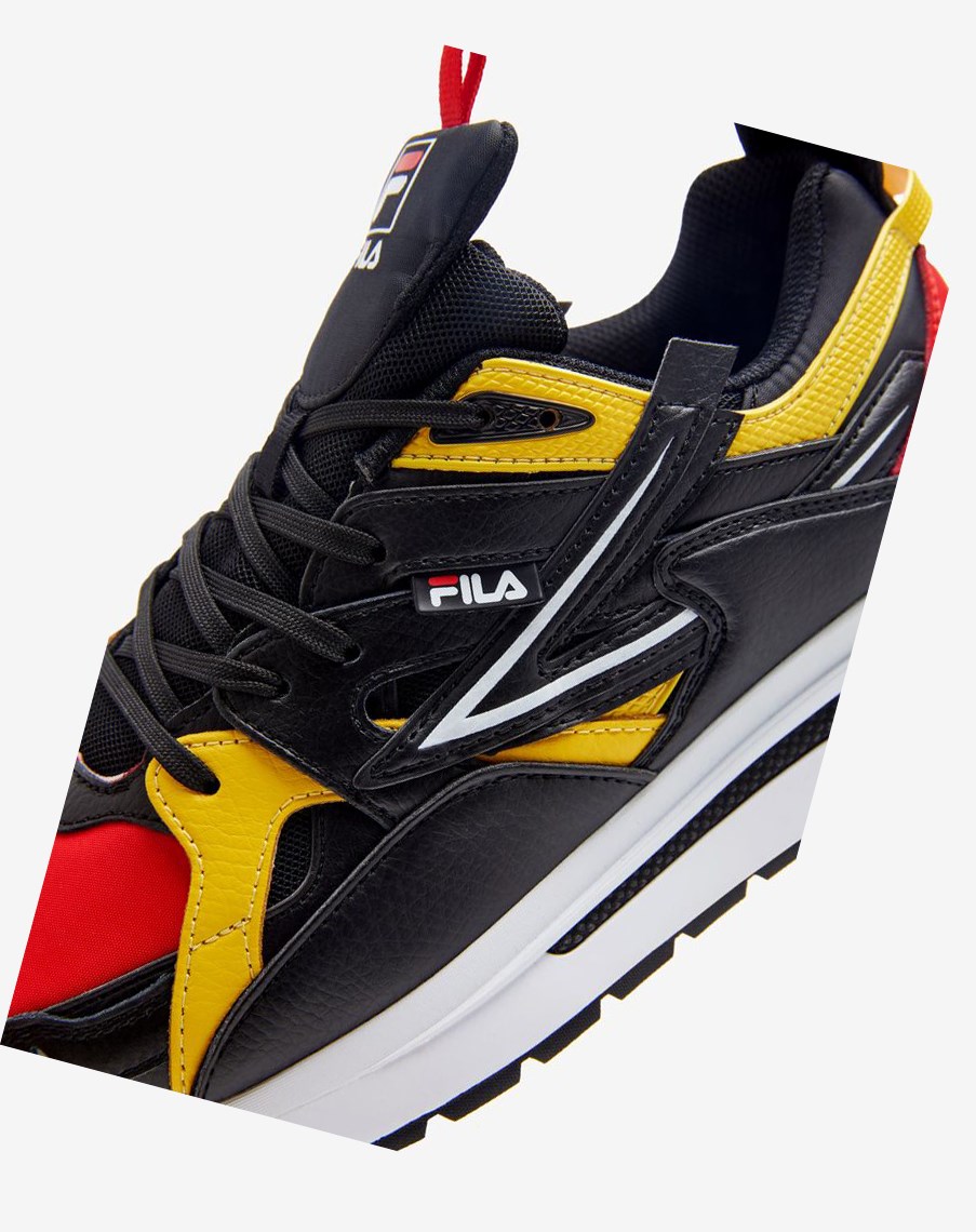 Fila Sandenal Sneakers Rojas Negras Limón | 45RVNGXSA