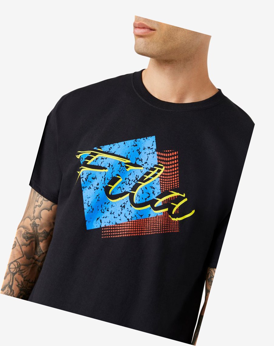 Fila Santa Monica Tee Negras | 17KZCQLVO