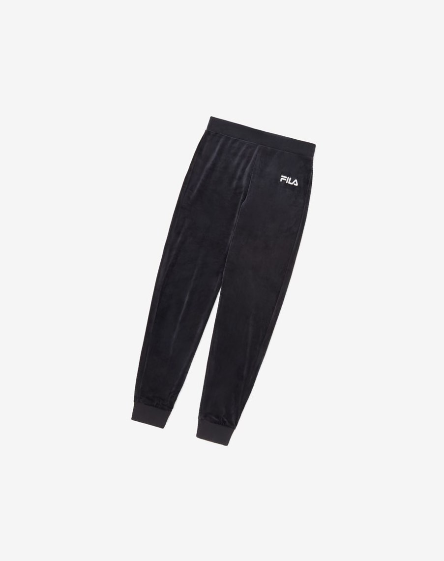 Fila Sara Velour Jogger Negras | 69OLDCPER