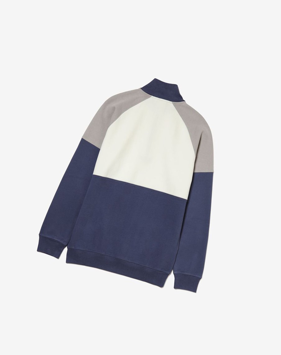 Fila Sebastian Half Zip Pullover 290 Ash / Rabbit | 89CLSJRTH