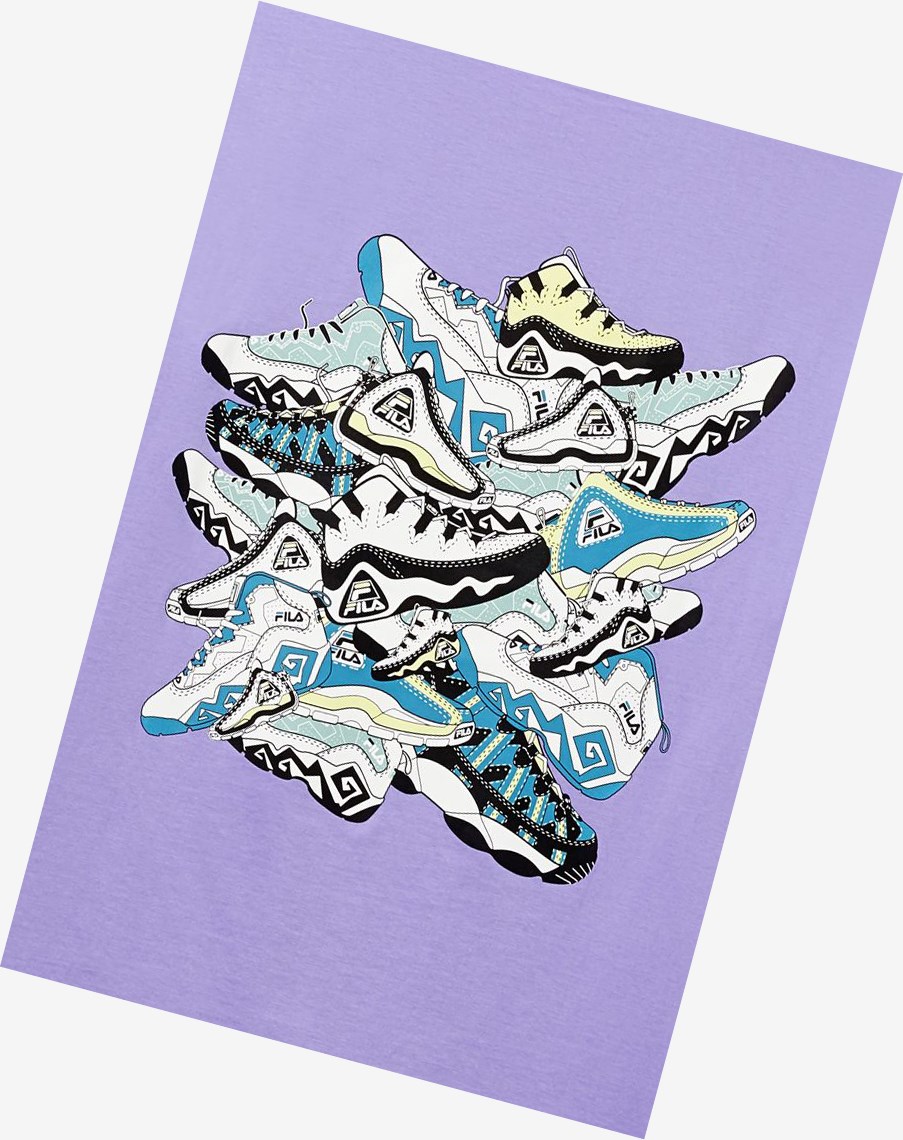 Fila Shoe Tower Tee 597 Violet Tulip | 05OTCXSYH