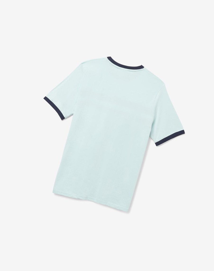 Fila Silver Tee Azules Blancas | 95XHKNOQU