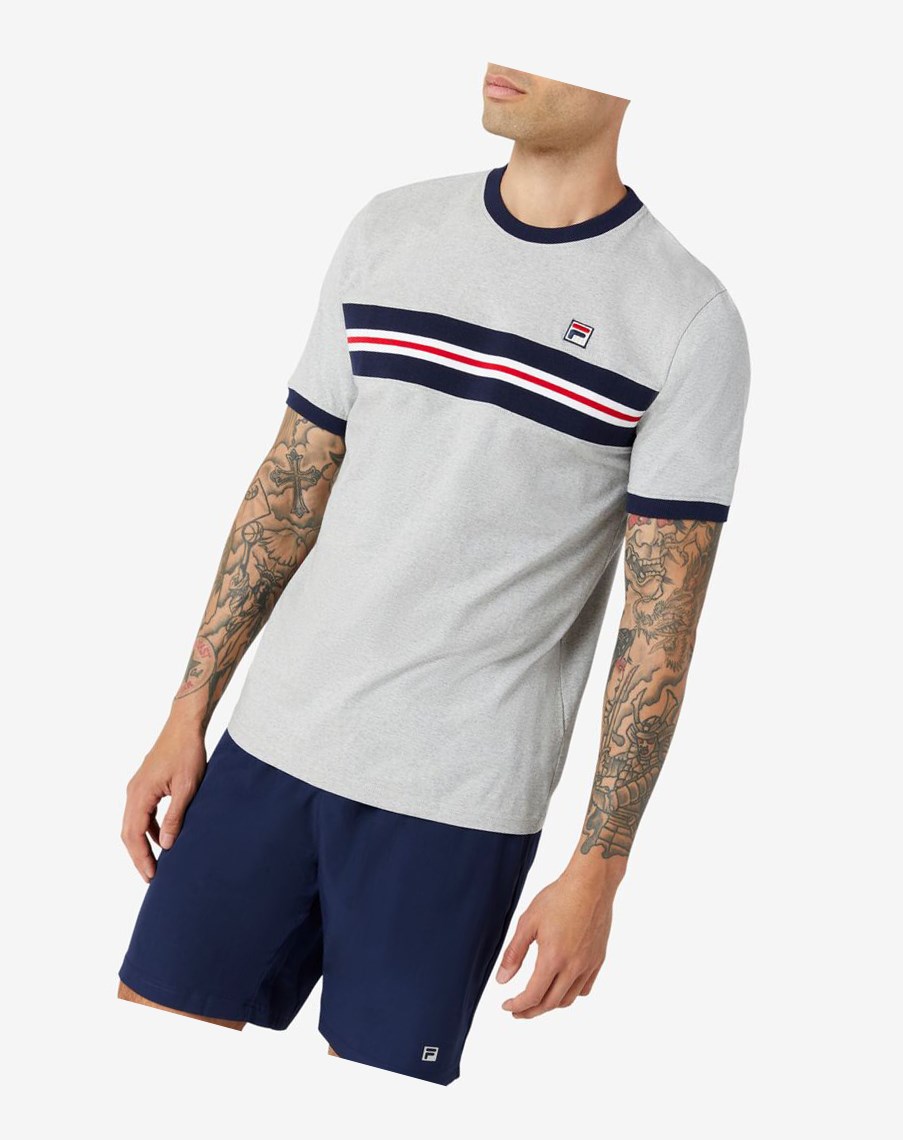 Fila Silver Tee Gris Claro | 28TVXIGRH