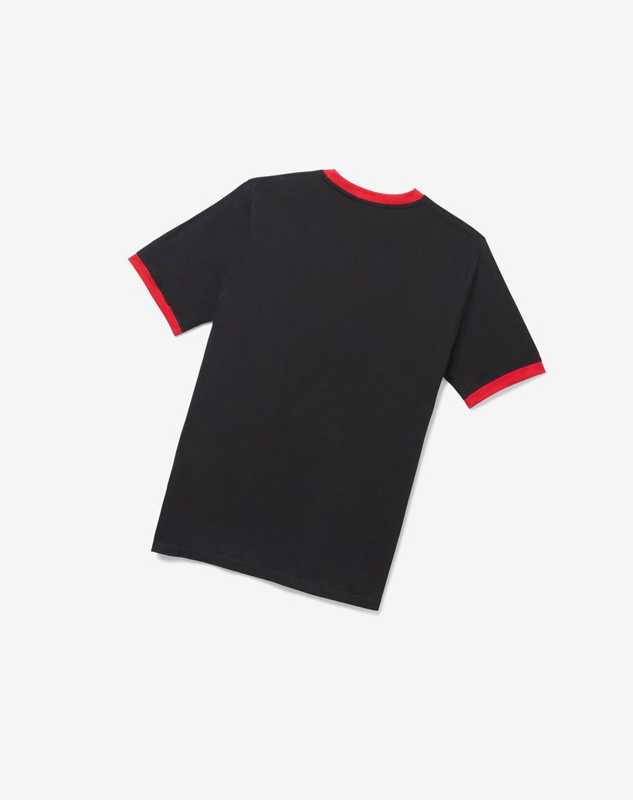 Fila Silver Tee Negras Rojas Blancas | 13RFINHCP