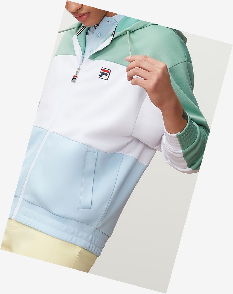 Fila Sky Hoodie Wht/Feld/Cblu | 21LGAMUOY