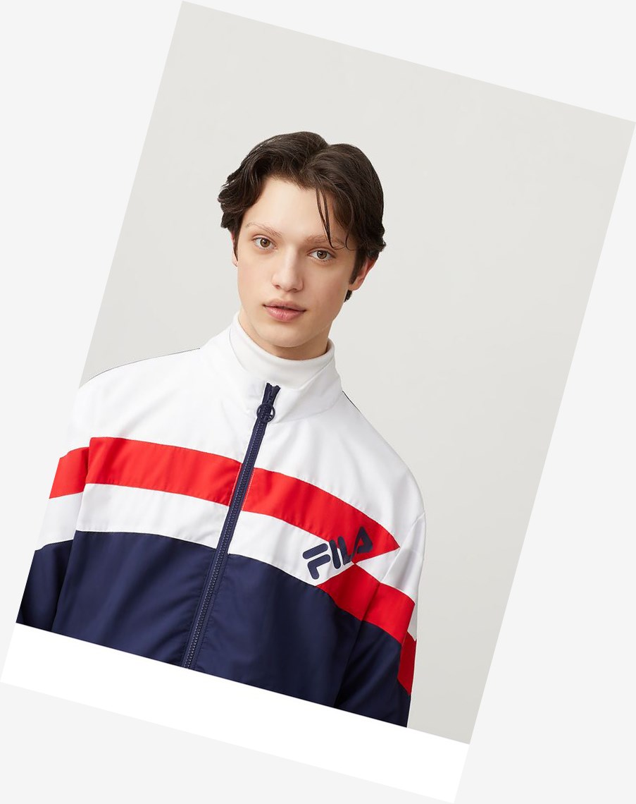 Fila Slade Pista Jacket Blancas | 20RDQATBE