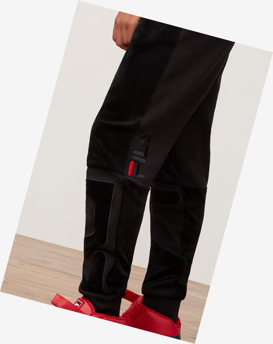 Fila Sparsh Velour Pant Negras | 03HGUQFDP