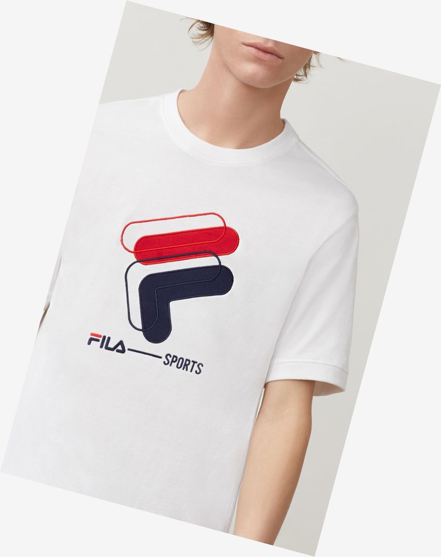 Fila Spiro Tee Blancas | 58RBLSWDQ