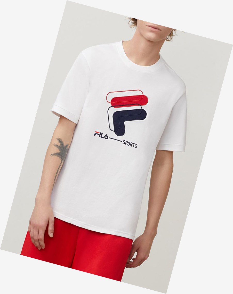 Fila Spiro Tee Blancas | 58RBLSWDQ