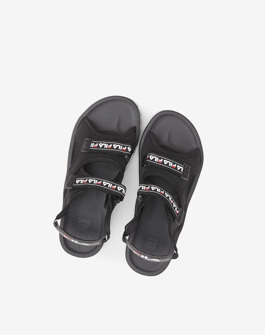 Fila Spot Eva Sandal Chanclas Sandals Negras Rojas Blancas | 10FXRYTBD