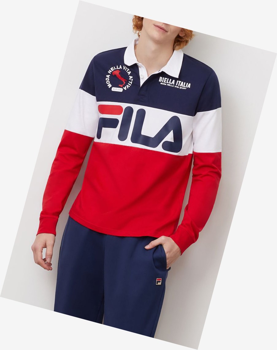 Fila Sprat Rugby Peac/Wht/Cred | 75UAIGNFB