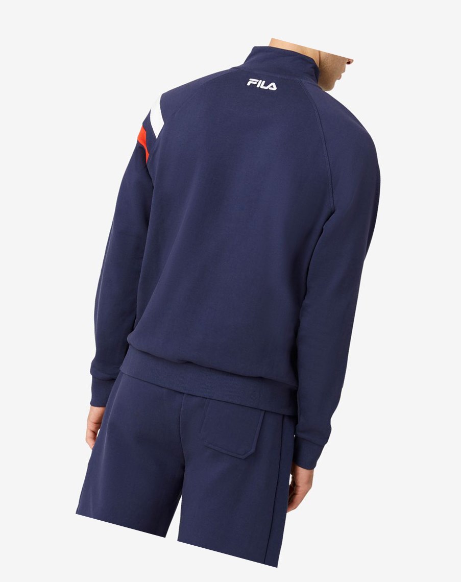 Fila Stance Pista Jacket 410 Peacoat | 47IPFRQUC