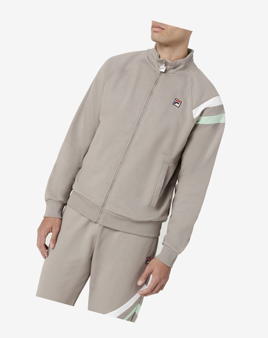 Fila Stance Pista Jacket Blancas | 07BWRTDVQ