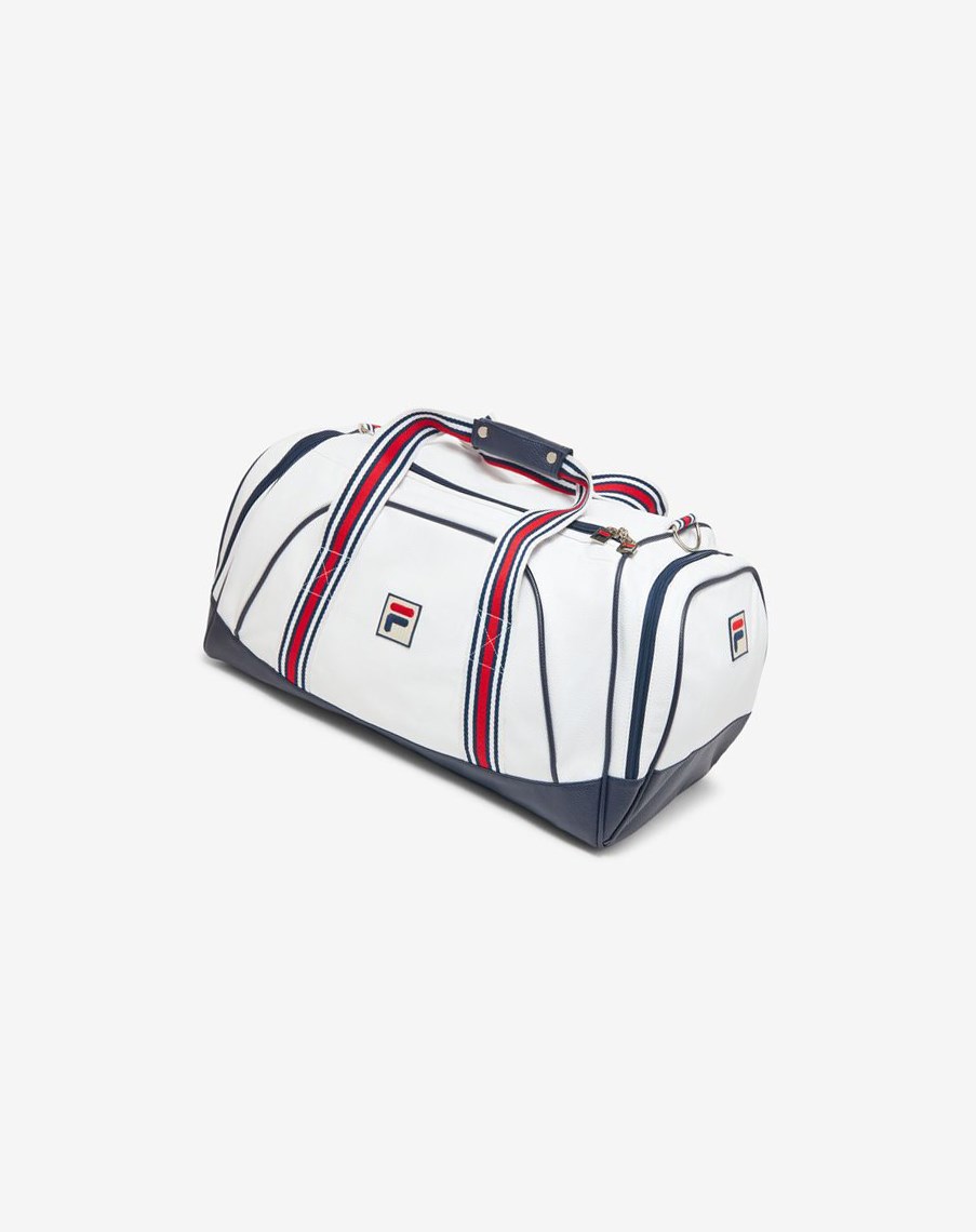 Fila Striker Duffle Bag Blancas Azul Marino Rojas | 21DYHCZMQ