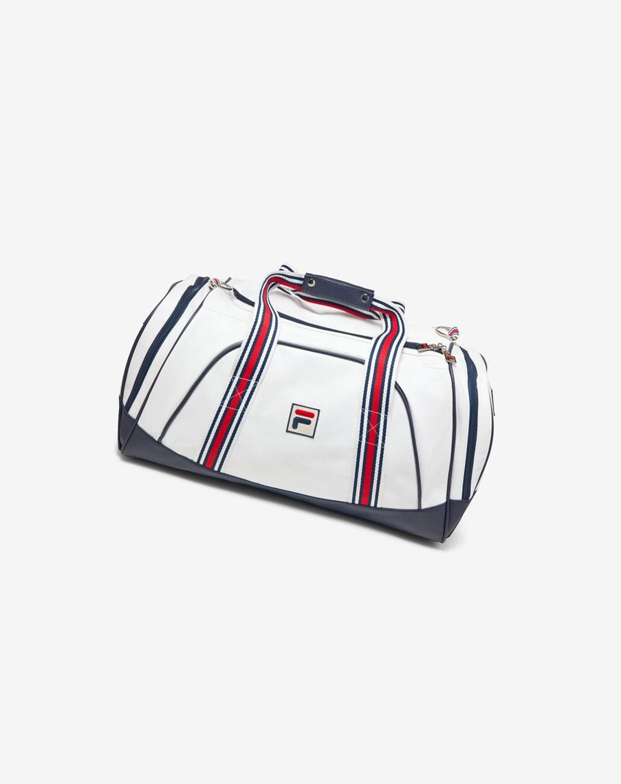 Fila Striker Duffle Bag Blancas Azul Marino Rojas | 30WMCYLNB