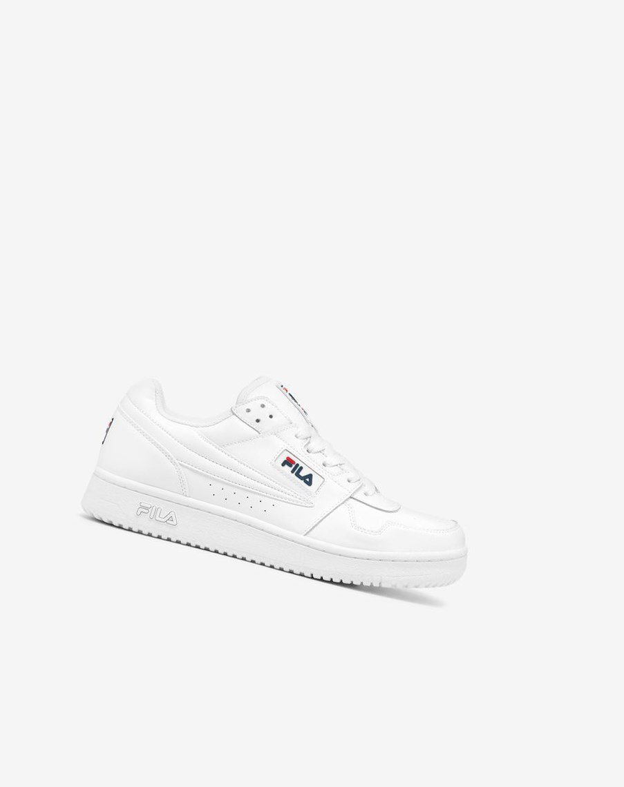 Fila T-2 Snow White Tenis Shoes Blancas Blancas Azul Marino | 20FESPMCL