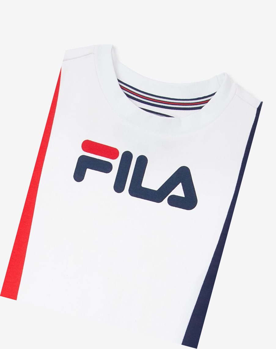 Fila T-shirt Vestido Azul Marino | 40EIUZNFR