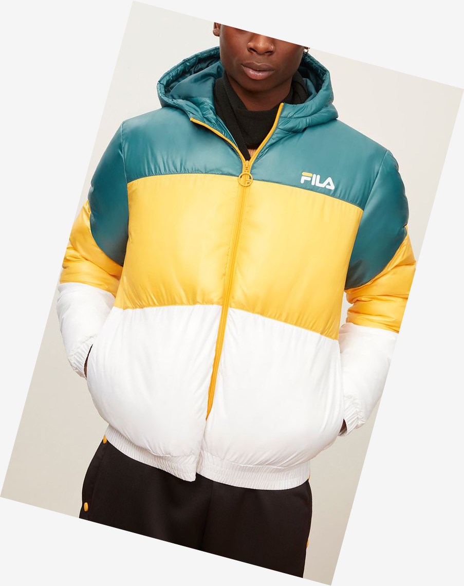 Fila Tatum Viento Jacket Atdp/Citr/Wht | 56CWYQOSE