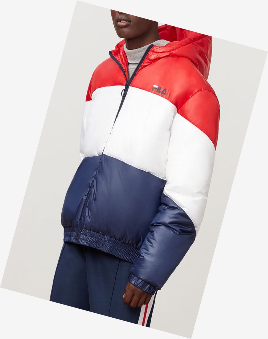 Fila Tatum Viento Jacket Cred/Wht/Peac | 42MTBNEAF