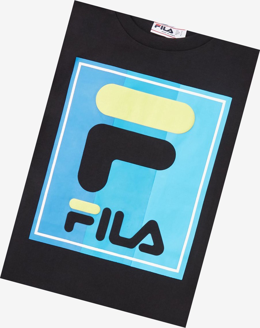 Fila Tavares Tee Negras | 43VXLWOFM