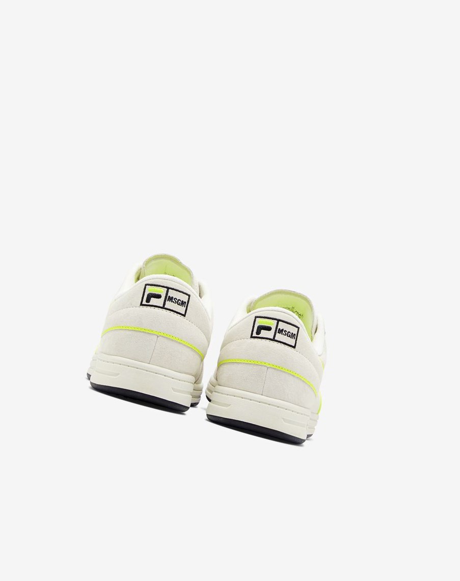 Fila Tenis 88 Premium X Msgm Sneakers Blancas Negras Amarillo | 36PBUJZXN